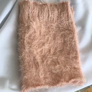 New! Blush Pink Faux Fur Infinity Scarf! Gorgeous!